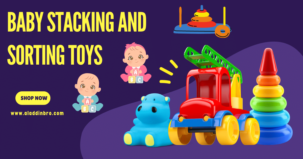 Baby stacking and sorting toys in USA